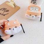 Wholesale Cute Design Cartoon Silicone Cover Skin for Airpod (1 / 2) Charging Case (Shiba Inu Dog Emoji)